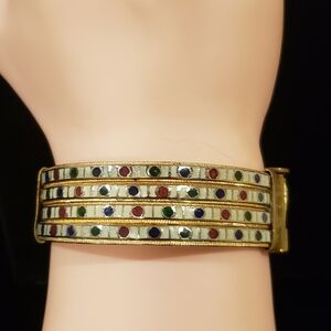 Elegant Multicolor Enamel Bracelet